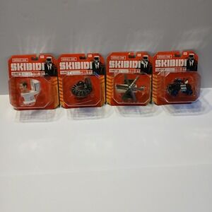 Skibidi Toilet Series 1 Diecast Figures Set of 4 Bonkers Toys 1:64 Collectibles